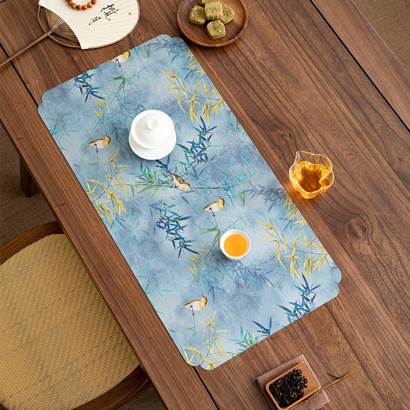 香云纱双面防水茶席批发国风轻奢干泡垫新中式家用禅意桌布防水,居家布艺,茶席,淘宝优惠券,粉丝福利购,淘宝优惠卷