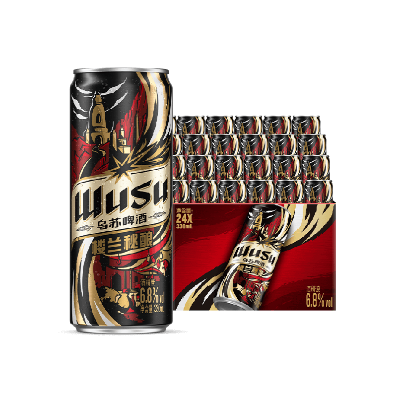 乌苏楼兰小钢炮330ml*24罐