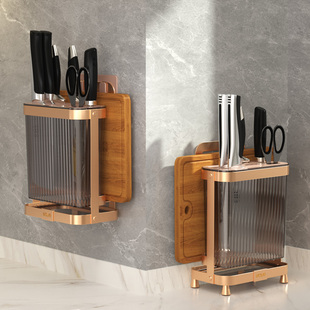 刀架置物架多功能厨房新款壁挂式砧板架菜板一体单独案板家用套装