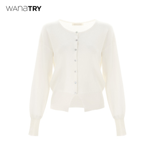 单排扣薄款 明星同款 开衫 2026春季 韩系百搭上衣 wana 新品 try