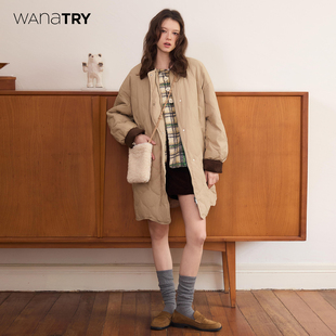 wana 韩系外套 try90绒白鸭绒巴恩风羽绒服冬季