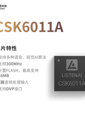 聆思CSK6系AI芯片提供大模型语音交互视觉识别SDK CSK6011A/6012