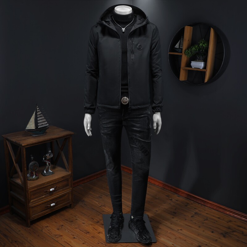 欧货2024秋冬男士棉服薄棉修身休闲棉衣88012-P195,商品下架区,电商D316