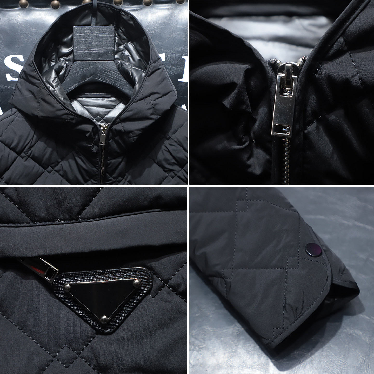 菱形格子保暖棉服冬新款男士高端品质连帽棉衣D316-88907-P180,男装棉衣,电商D316