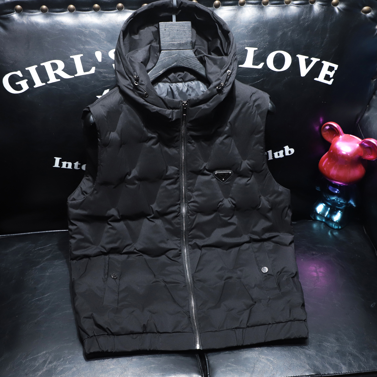 2025秋冬新款男士高端品质连帽棉服马甲棉衣D316-5506-P135，男装棉衣，电商D316