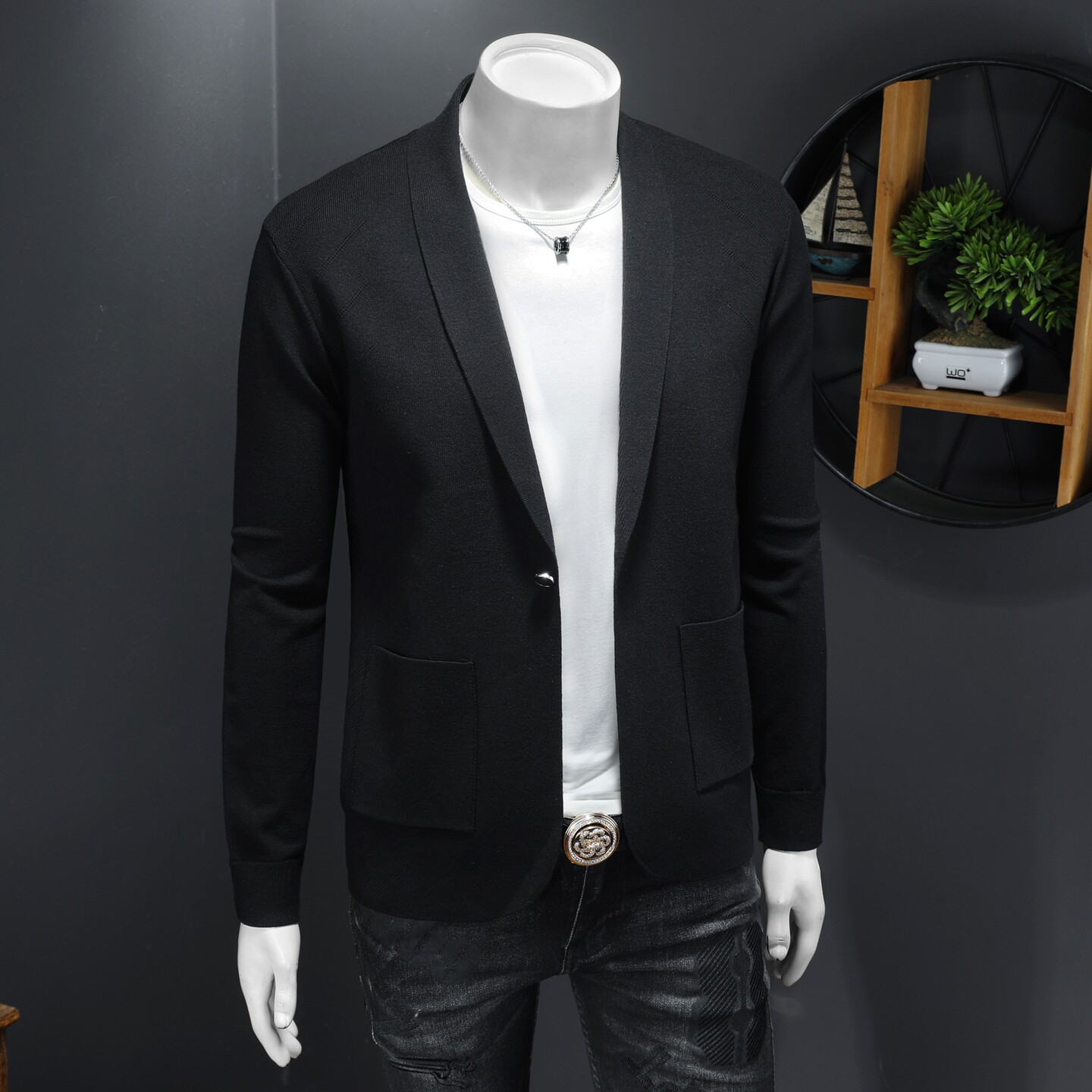 2025秋冬新款男士高端品质天丝羊毛西服毛衣开衫K108-P155,男装针织衫/毛衣,电商D316