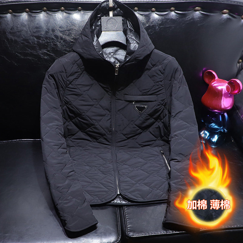 欧货高端休闲棉服男外套2024秋冬带帽轻薄款棉衣外套89907-P180,男装棉衣,电商D316
