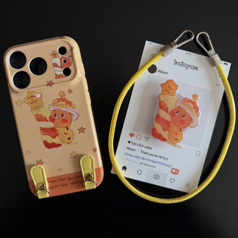 蜡烛星星仔适用苹果17promax菲林手机壳iPhone16全包软壳华为P80小米VIVOX300荣耀一加OPPO韩版ins风保护套