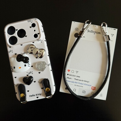 KT蝴蝶结适用苹果17promax菲林手机壳iPhone16全包软壳华为P80小米VIVOX300荣耀一加OPPO韩版ins风保护套潮玩