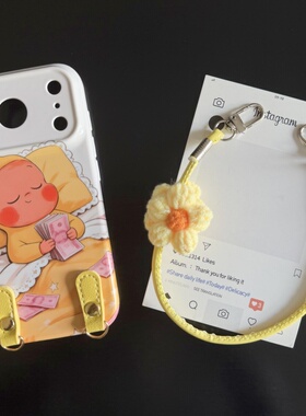 睡醒就有钱适用苹果17promax菲林手机壳iPhone16全包软壳华为P80小米VIVOX300荣耀一加OPPO韩版ins风保护套