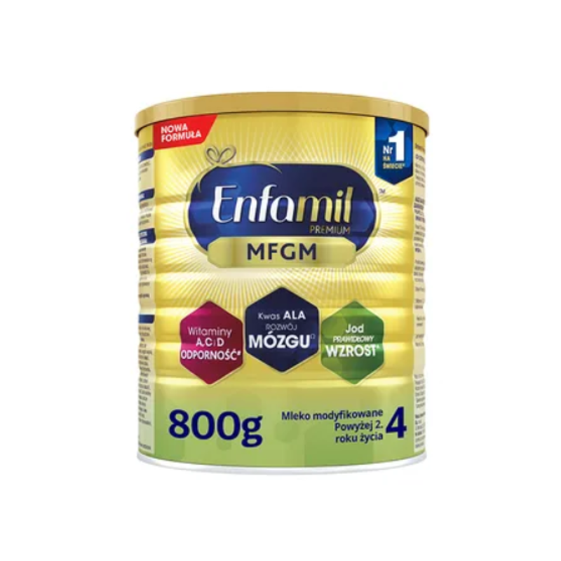 荷兰美赞臣4段金樽enfamil mfgm乳脂球膜四段奶粉800g波兰罐装