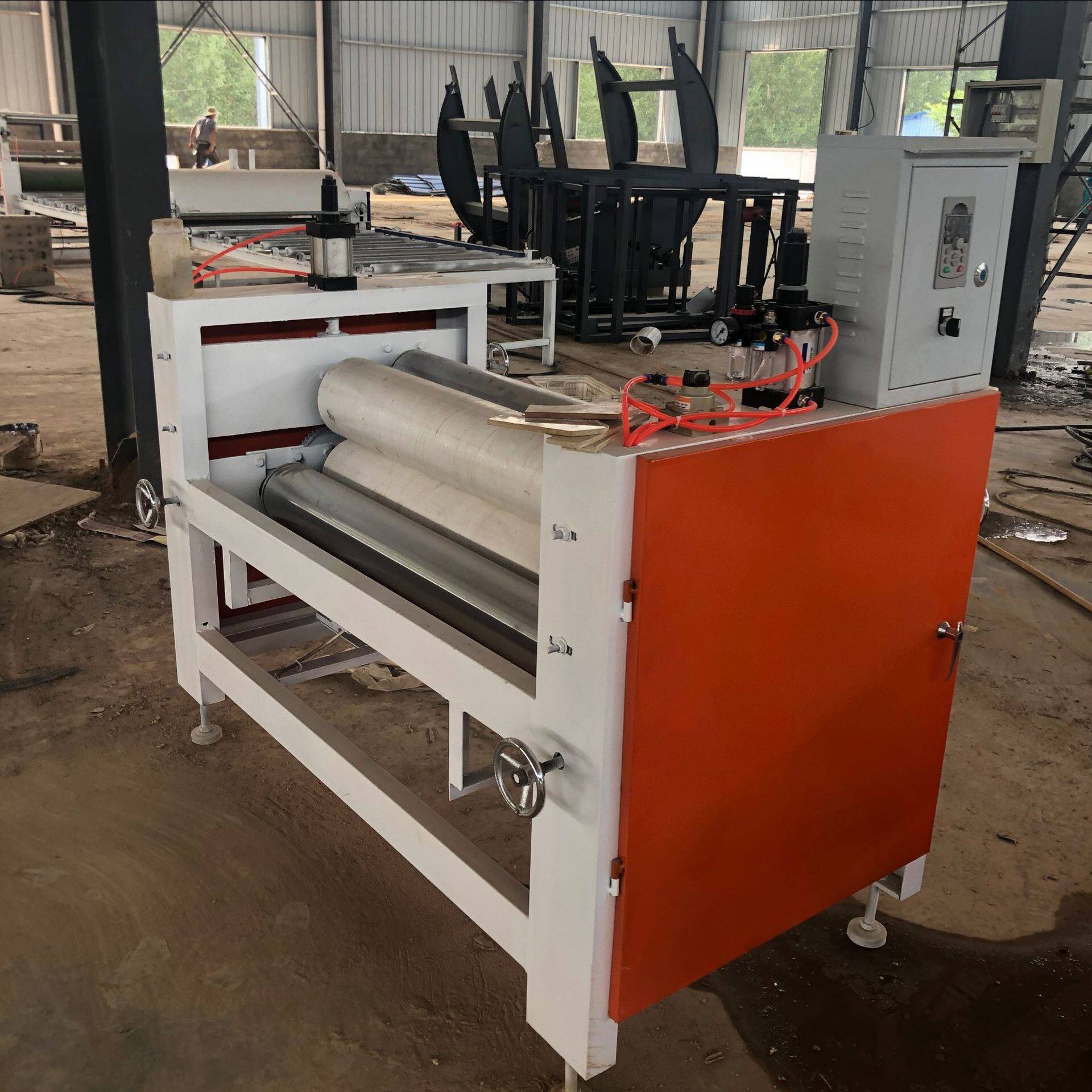 隔离纸贴面单面涂胶机 海绵辊胶机 木皮木板表面均匀上胶机