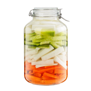 玻璃泡菜坛子家用腌制咸菜缸食品级密封储物罐泡酒大号玻璃瓶空瓶