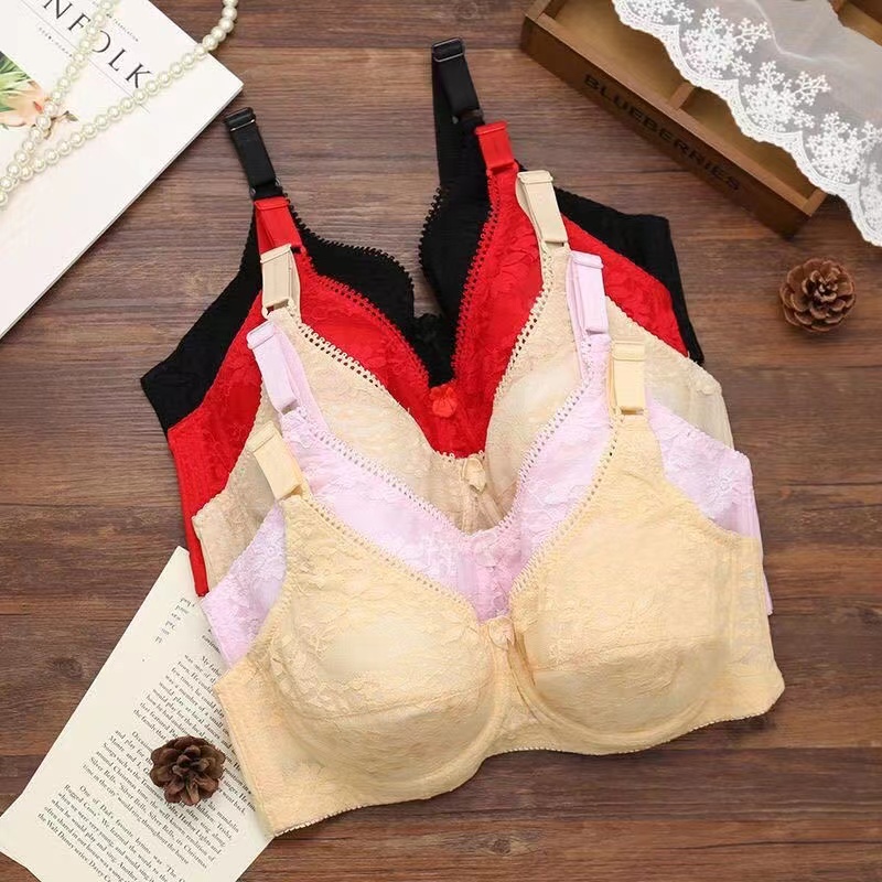 红豆透气侧收有钢圈大胸显瘦