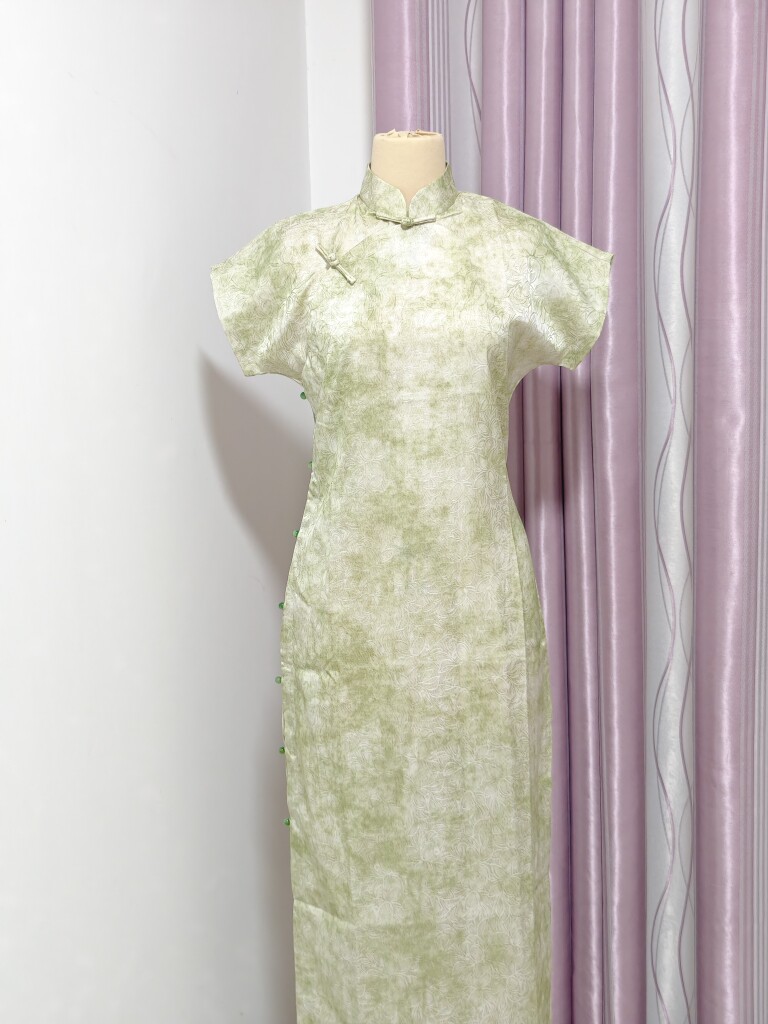 【隐云涧】全开襟平裁古法旗袍一片式连衣裙日常可穿小个子年轻女