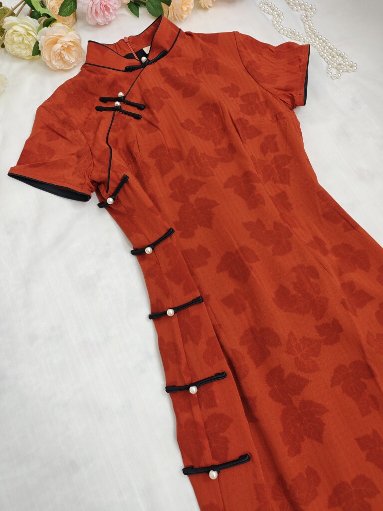 【小城夏天】落萦旗袍新中式改良年轻少女日常可穿连衣裙订婚敬酒