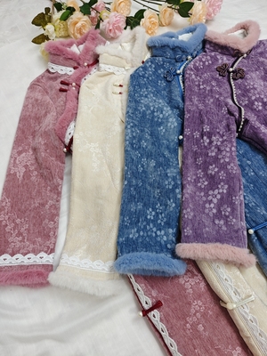 改良旗袍年轻少女秋冬连衣裙加绒