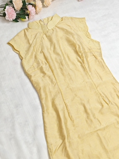 【知夏】落萦少女改良旗袍新中式无袖连衣裙日常可穿小个子订婚