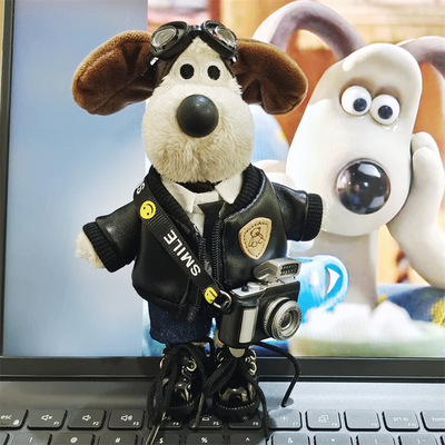 新款15cm掌门狗套装毛绒公仔换装