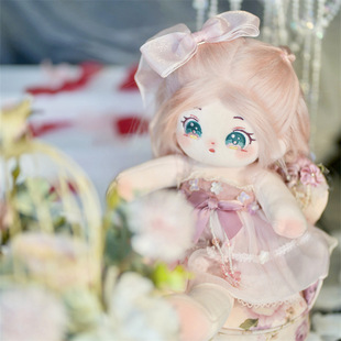 30cm长腿体瑶辞棉花娃娃高温丝头发玩偶可爱公仔节日礼品现货正品