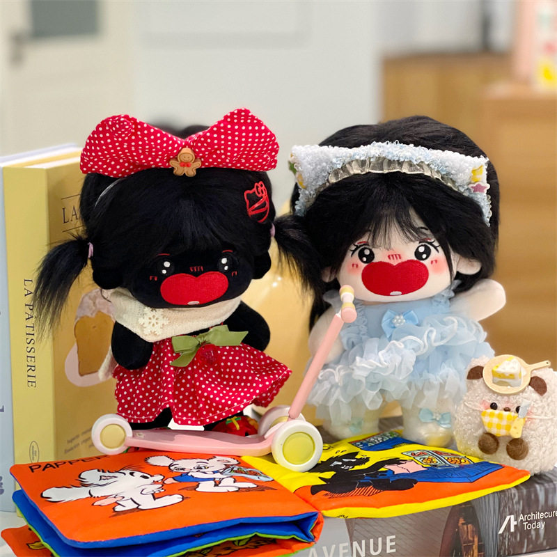 原创有色棉花娃娃阿九无属性毛绒宝宝长发炸毛玩偶公仔节日礼品