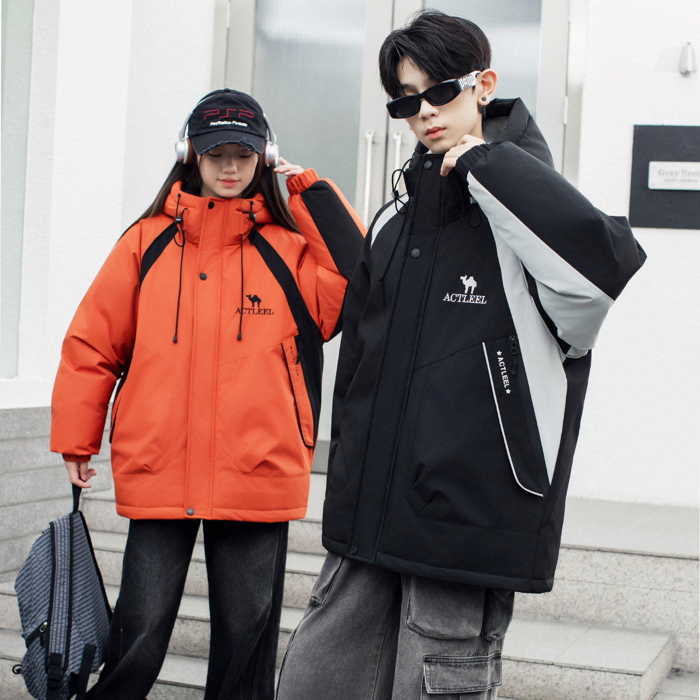 青少年羽绒棉服男冬季2025新款加厚保暖面包服连帽棉袄冲锋衣外套