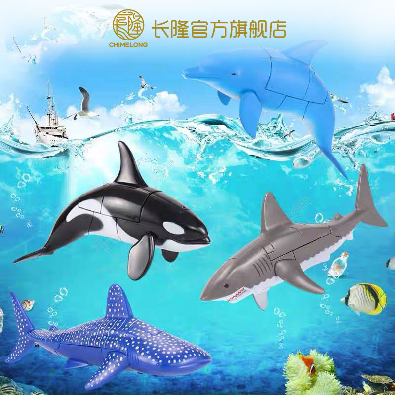 长隆海洋王国海豚变形机器人