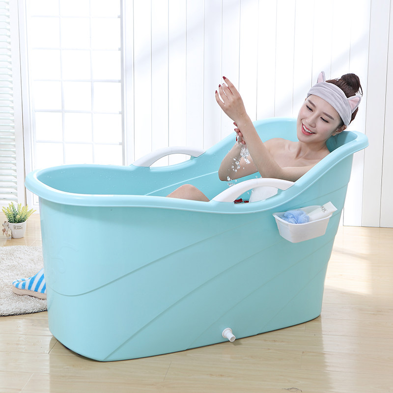 超大号成人浴桶塑料浴盆儿童洗澡桶泡澡盆家用泡澡沐浴桶保温加厚
