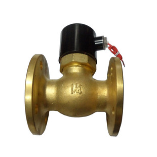 1.2寸高压暖气管道dn32 博普 蒸汽电磁阀 32F法兰铜质阀门