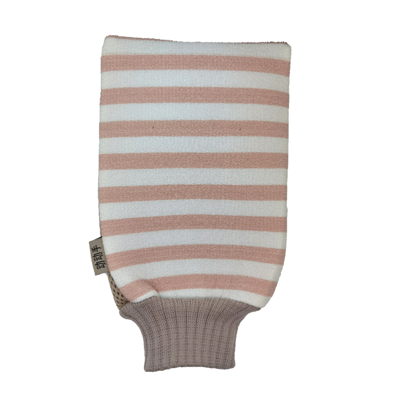 动动手2个装搓澡手套强力成人搓澡搓背沐浴洗澡巾去角质搓泥条纹