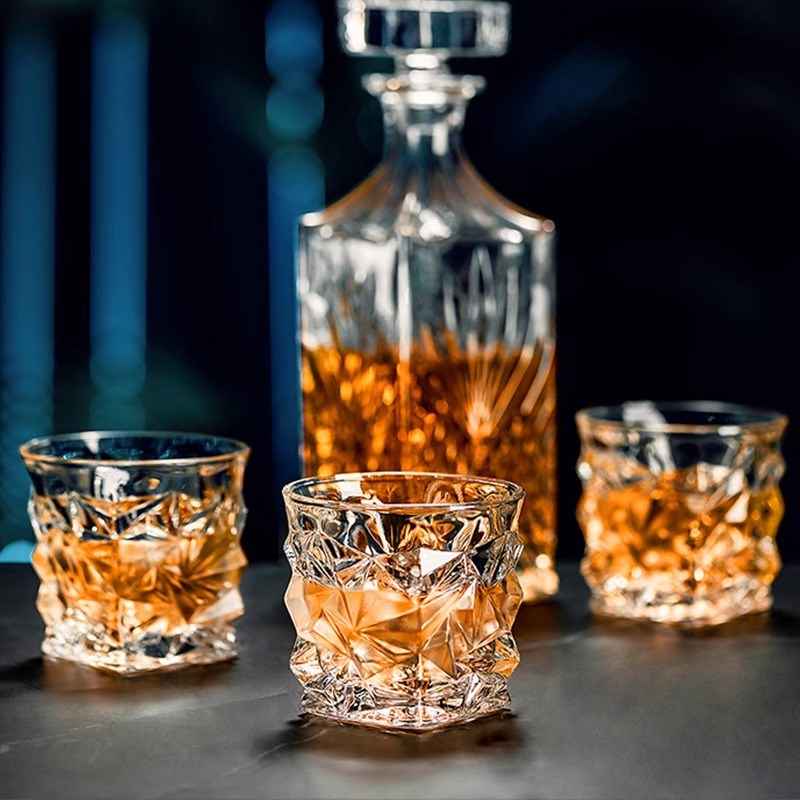 U Mi LIVING品味  酒具欧式水晶玻璃威士忌洋酒杯套装家用酒樽