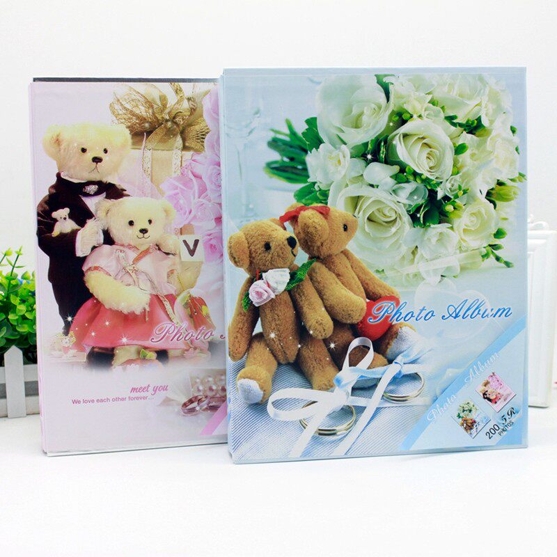 情侣相册影集 5r 7寸相册本 插页式200张 盒装家庭宝宝成长纪念册