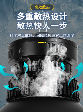 黑色鳍片led工矿灯厂房车间仓库篮球场50W100W工业照明吊灯高地塔