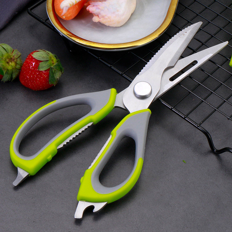 剪刀家用厨房剪刀不锈钢多功能食物强力鸡骨杀鱼烤肉大剪子,居家日用,厨房剪刀,淘宝优惠券,粉丝福利购,淘宝优惠卷