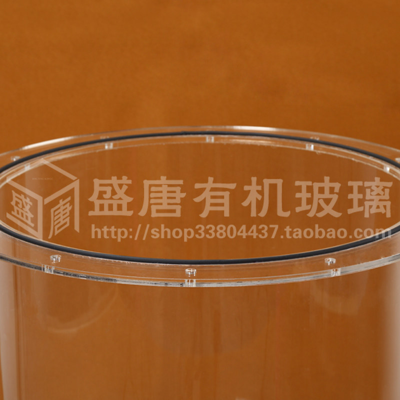 高透明亚克力棒管/有机玻璃管材定做加工 带盖亚克力圆筒定制尺寸