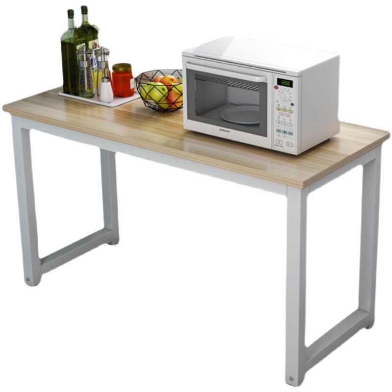 厨房切菜桌子单层落地微波炉置物架家用多功能一层切菜台收纳长桌