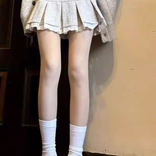 怀山叙集光腿神器双层自然裸感秋冬肤色连袜打底裤 加绒加厚保暖