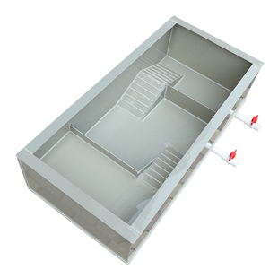 龟池养殖箱家用大型龟苗小龟带晒台喂食区龟缸龟箱南石龟草龟巴龟