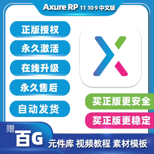 Axure rp11/10/9/8授权码汉化中文版软件安装包永久激活码Win/Mac