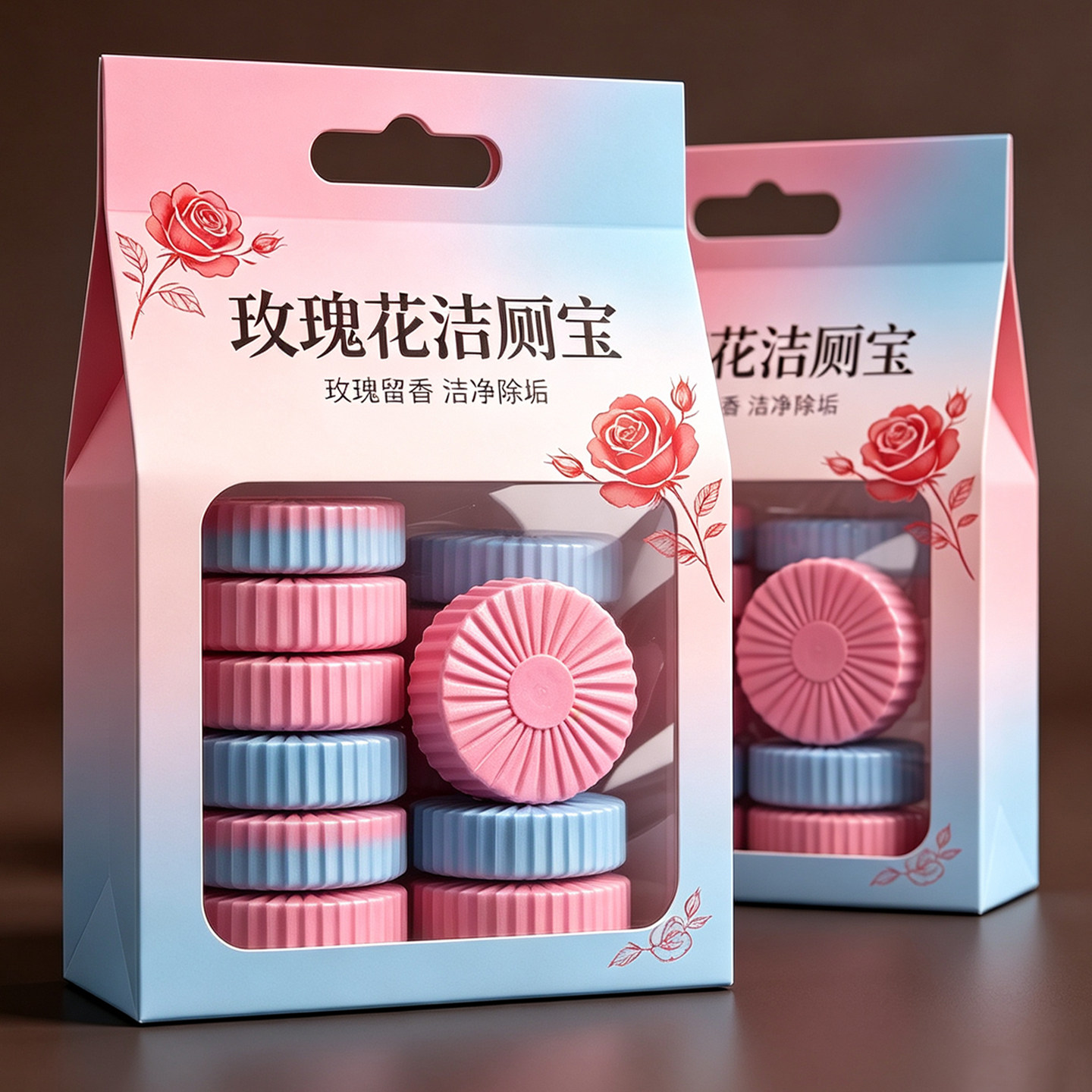 玫瑰花香特香除垢除臭洁厕灵蓝泡泡厕所马桶清洁剂清洁凝胶洁厕宝