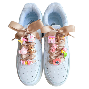 鞋带扣装饰卡通鞋扣空军一号diy儿童匡威白鞋上面的配饰挂件卡扣