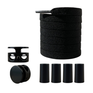 鞋带懒人免系鞋带男款儿童免绑弹力松紧扁平卡扣封头不用系固定器