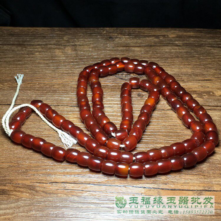 佛珠念珠玛瑙项链手串玛瑙复古