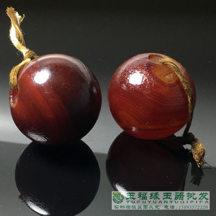 古玩杂项老顶戴花翎老玛瑙大号文玩佛珠配饰隔珠念珠多宝配件包邮