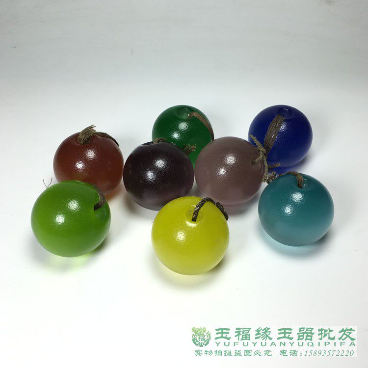 古玩古董老包浆大孔七彩猫眼石转运珠手球冒顶鸟笼顶珠老珠子收藏