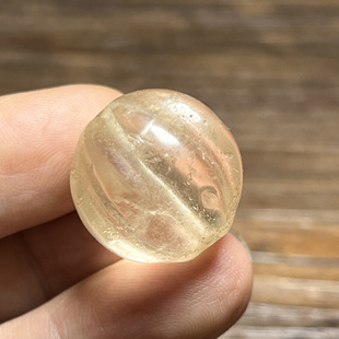 尼泊尔老白水晶八棱南瓜珠真水晶圆珠饱满多宝手串念珠老珠子配饰