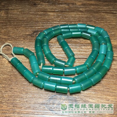 玛瑙管珠手串手链绿玉髓配饰