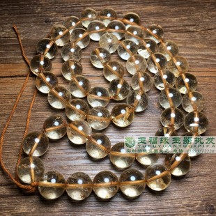 古玩玉石天然水晶16老珠子圆珠复古真水晶大珠念珠配饰明老水晶串