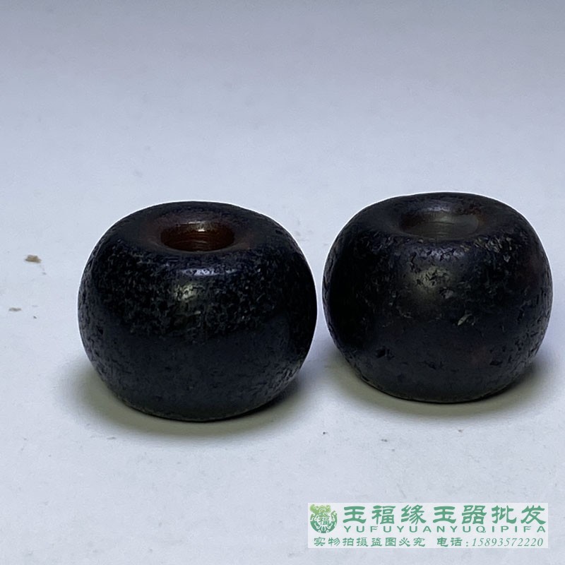包浆厚重天然风化20mm清代老糖色玛瑙珠桶珠隔珠散算盘珠手串配饰