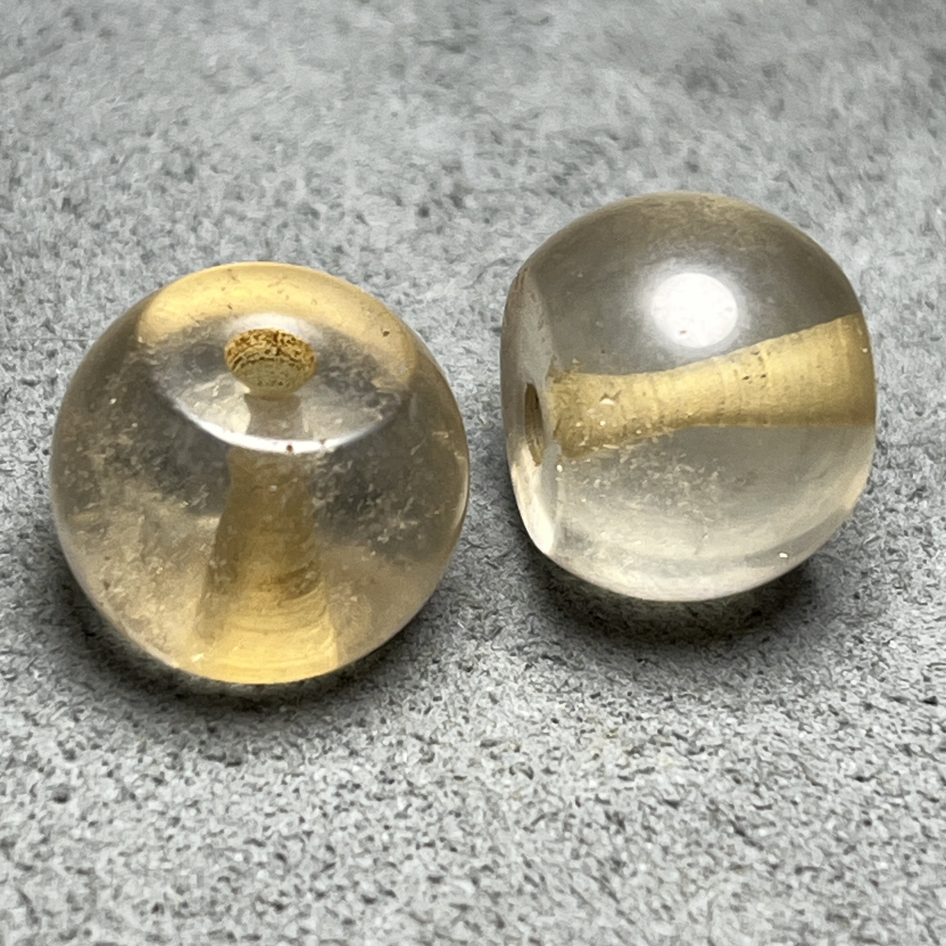 天然老白水晶单颗吊坠古玩杂项老水晶算盘老型珠雕刻工艺手工隔珠